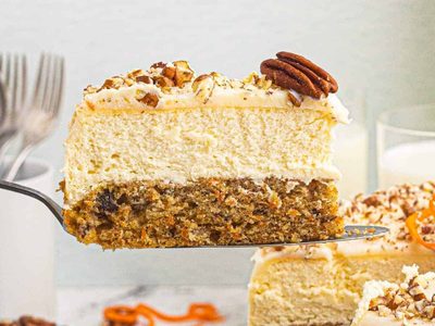 Torta mitad Carrot Cake y mitad Cheesecake: una bomba de sabor que vas a amar para tu próxima merienda
