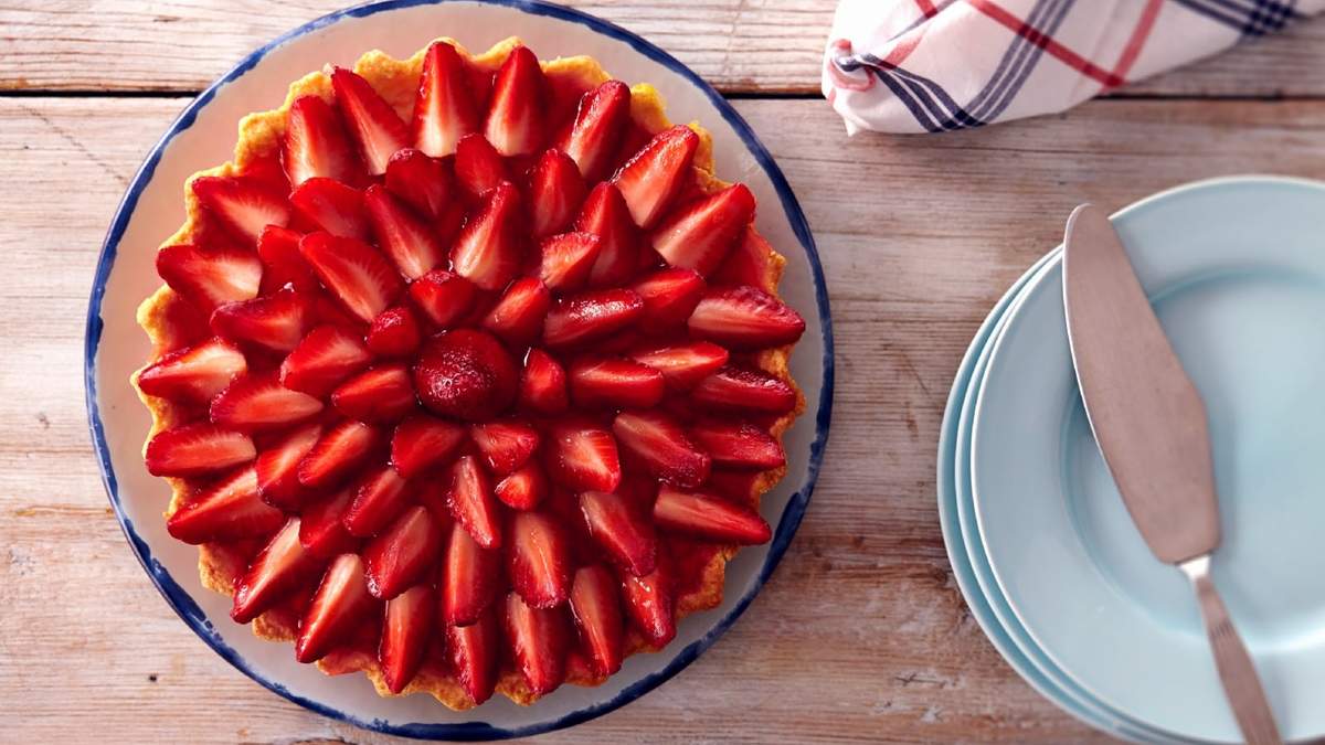 Tarta de frutilla. Fuente: (Instagram)