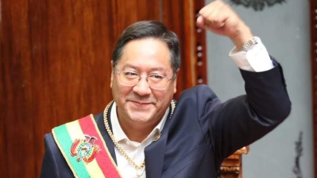 Luis Arce, presidente del Estado Plurinacional de Bolivia