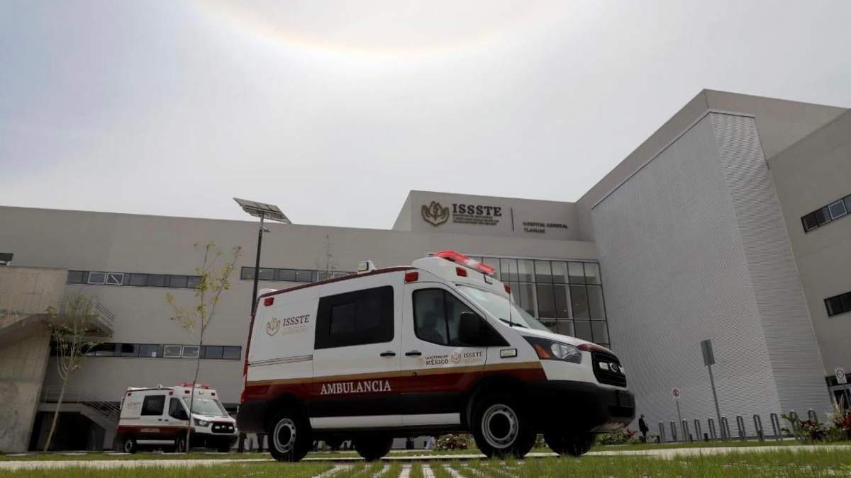 Ambulancia que da servicio al ISSSTE