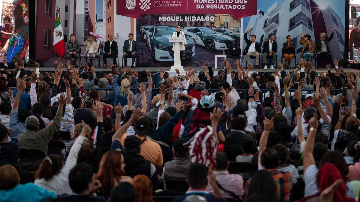Claudia Sheinbaum en su informe en la alcaldía Miguel Hidalgo