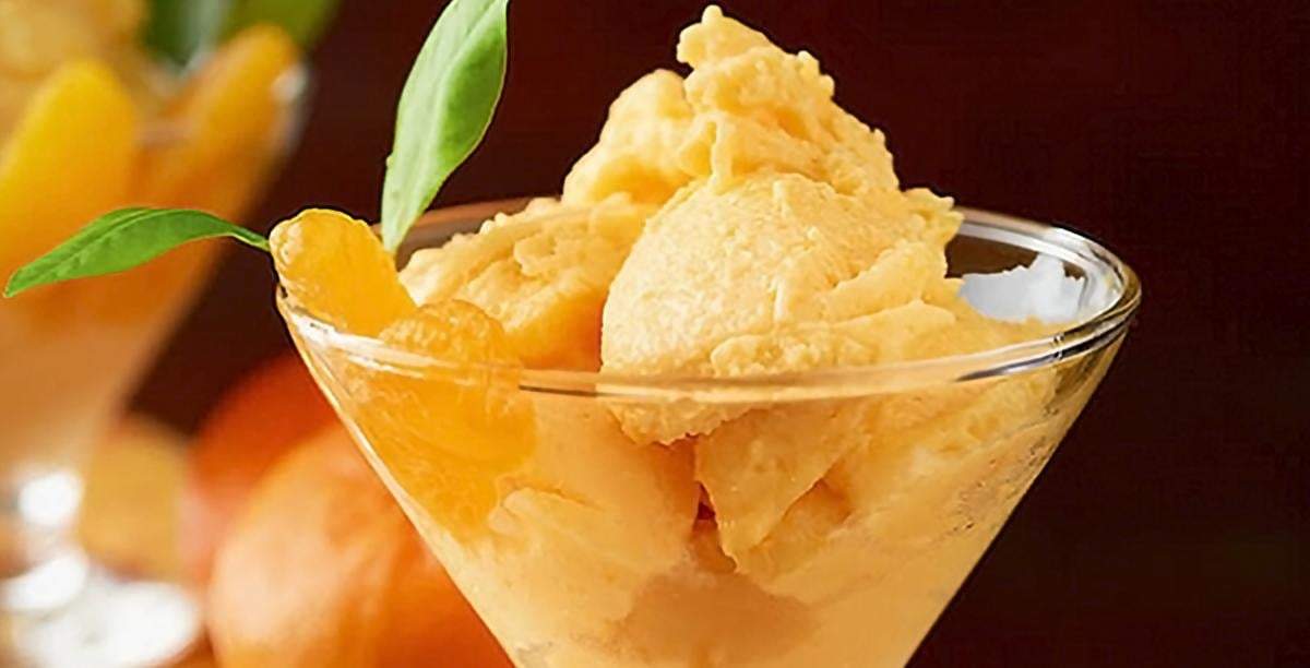 Helado de mandarina. Fuente: (Instagram)