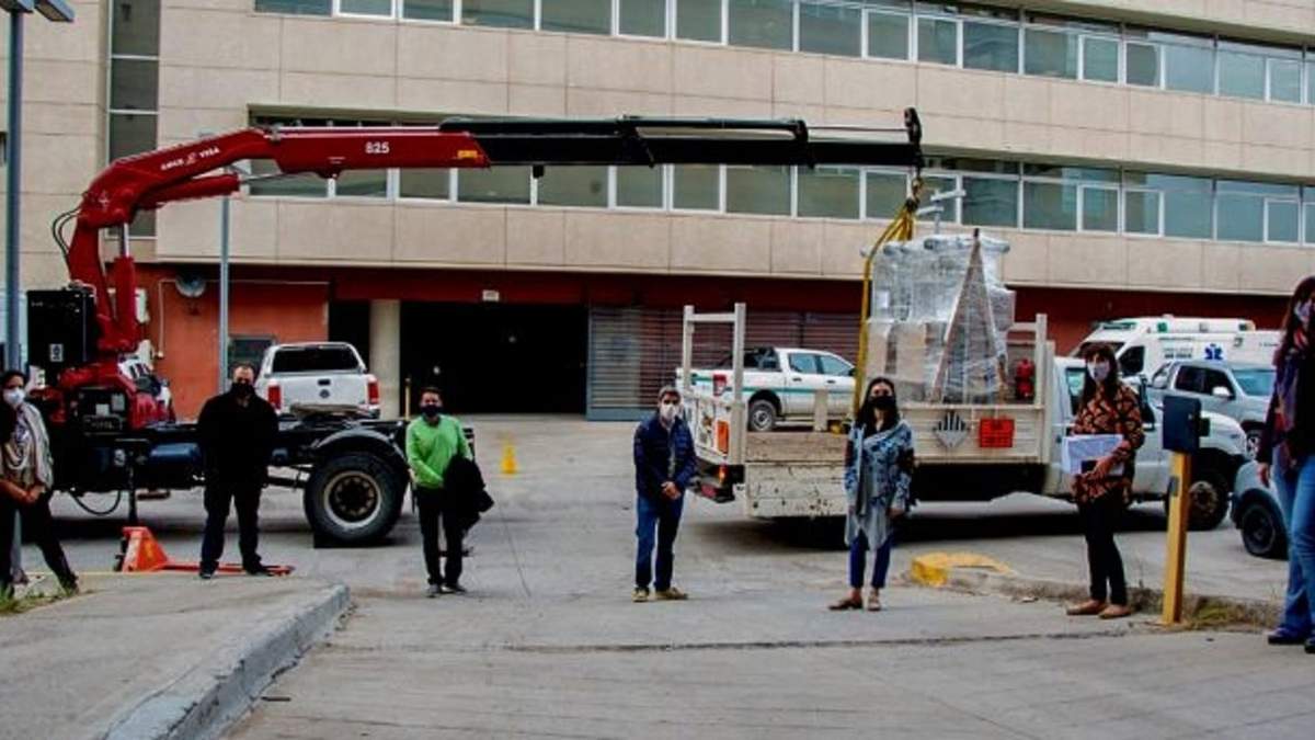 Donación entregada al Ministerio de Salud de Neuquén. Fuente: (Twitter)