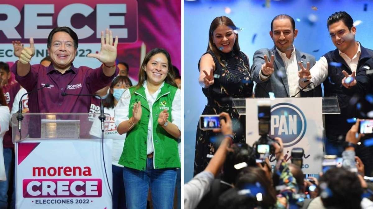 Los dirigentes de Morena y el PAN