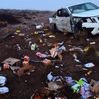 Choque frontal entre dos camionetas en la ruta 237; uno de los conductores resultó herido