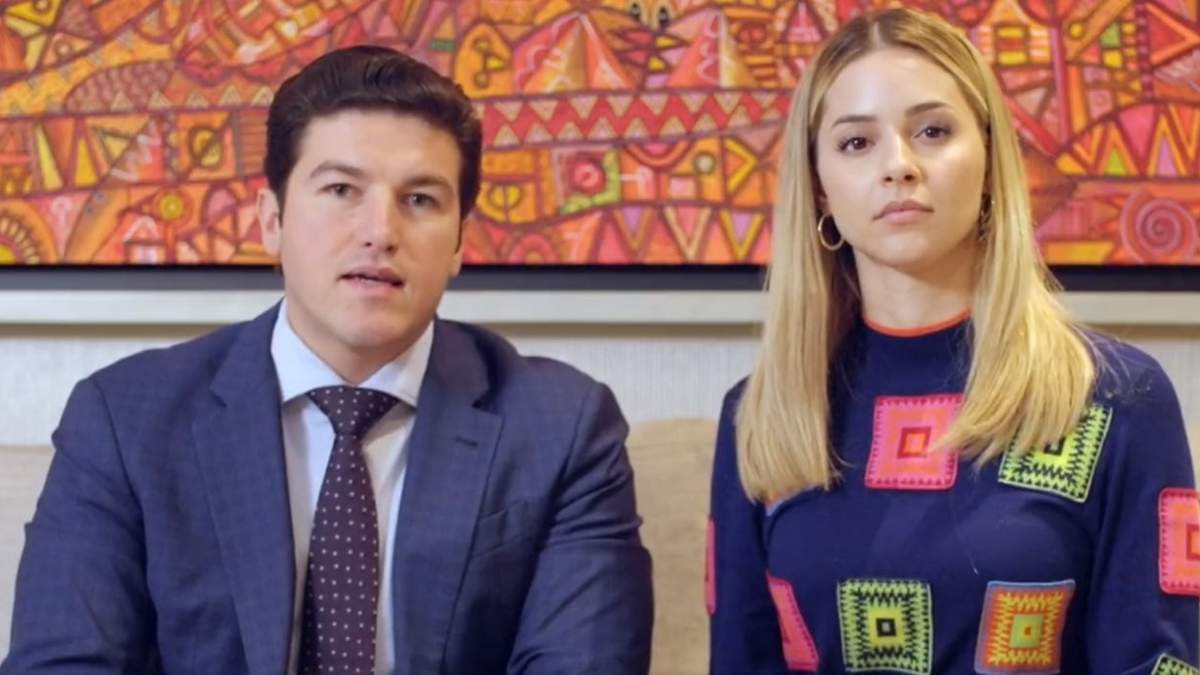 Samuel García y Mariana Rodríguez. Videomensaje