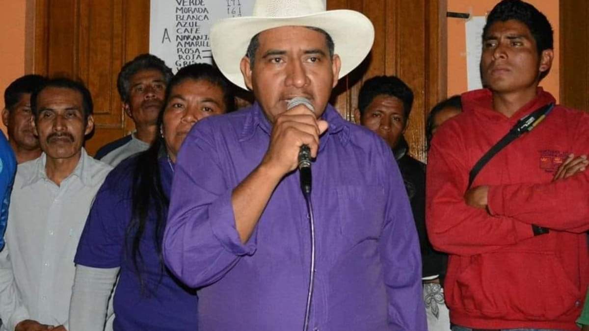 El activista y expresidente municipal de San Agustín Loxicha, Pedro Vásquez Ramírez