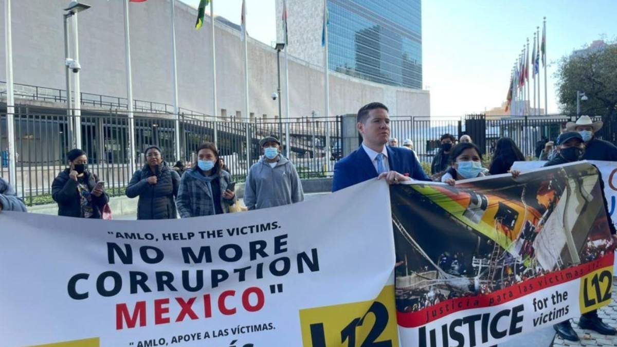 La protesta frente a la sede de la ONU en Nueva York