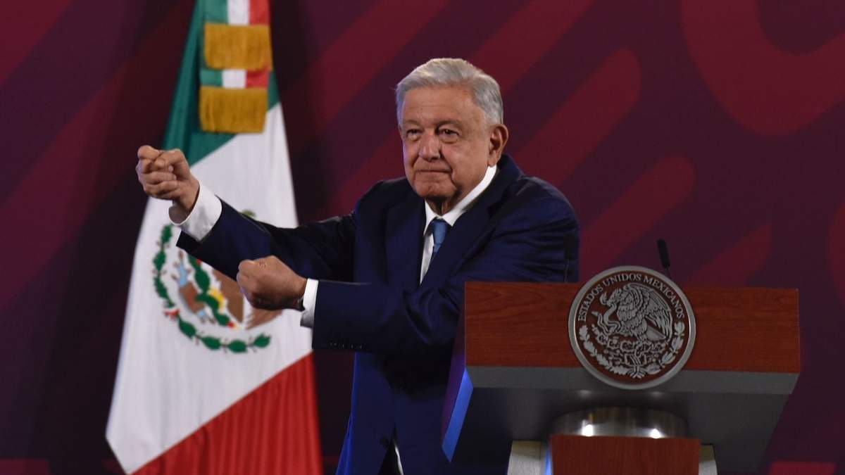 El presidente Andrés Manuel López Obrador en Palacio Nacional