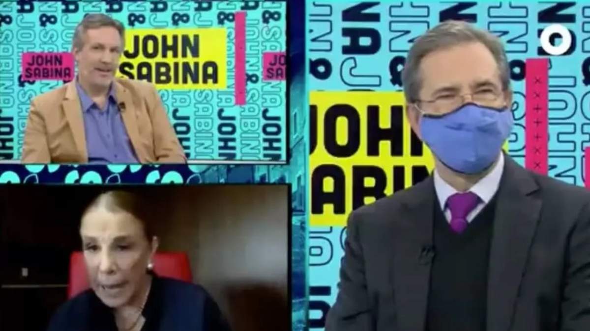 El desencuentro ocurrió en vivo y con Esteban Moctezuma como invitado