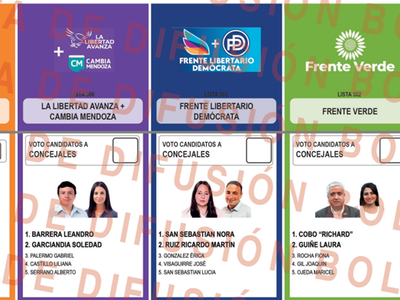 Atención: así es la boleta de candidatos en Santa Rosa