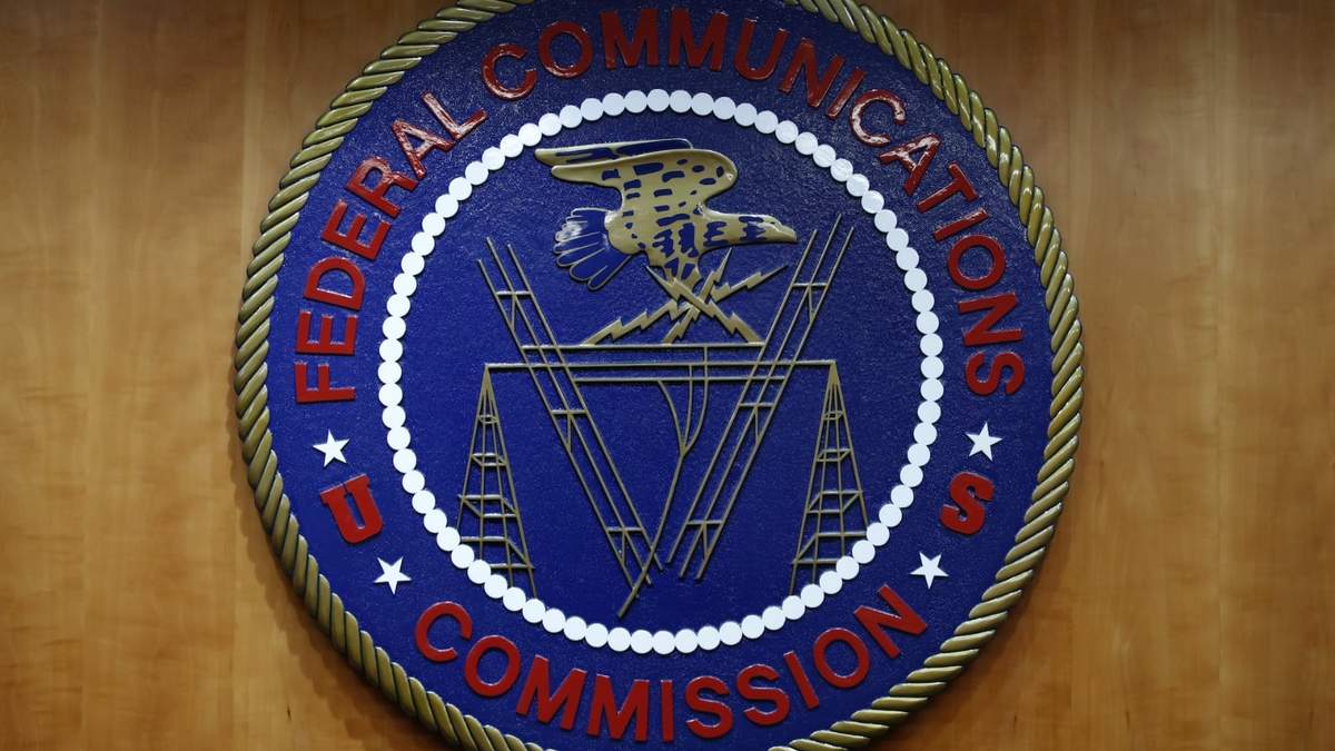 El logo de la Comisión Federal de Comunicaciones de Estados Unidos