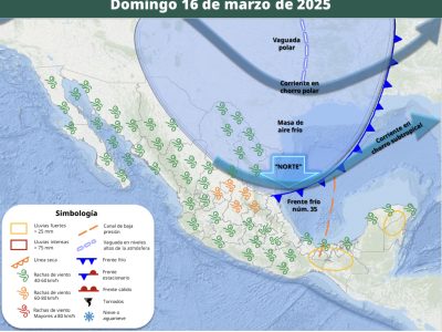 Masa de aire del frente frío 35 amaga durante el puente: así lloverá de viernes a lunes