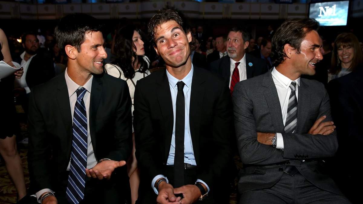 Rafael Nadal, Roger Federer y Novak Djokovic Fuente: (X)