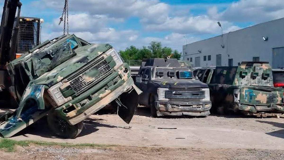 La destrucción de los vehículos