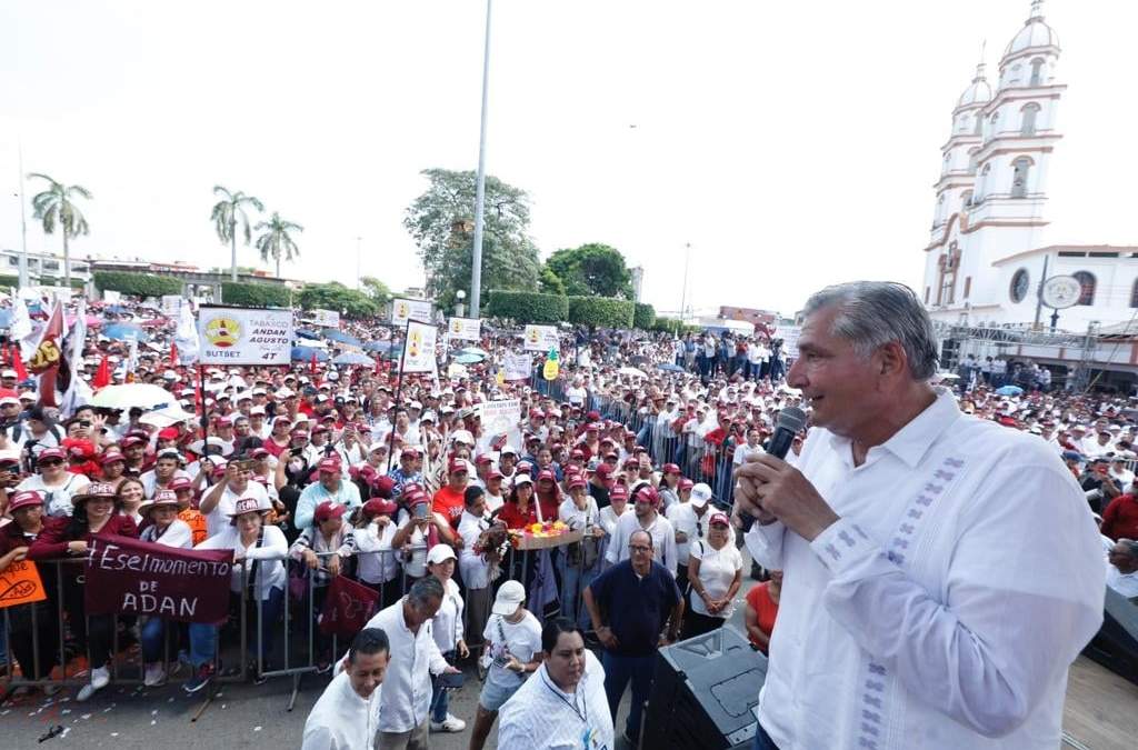 Adán Augusto en Cárdenas, Tabasco