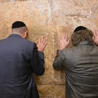 Javier Milei llegó a Israel y visitó el Muro de los Lamentos