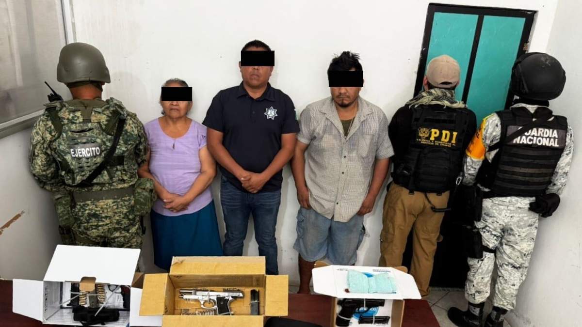 Los detenidos en el operativo