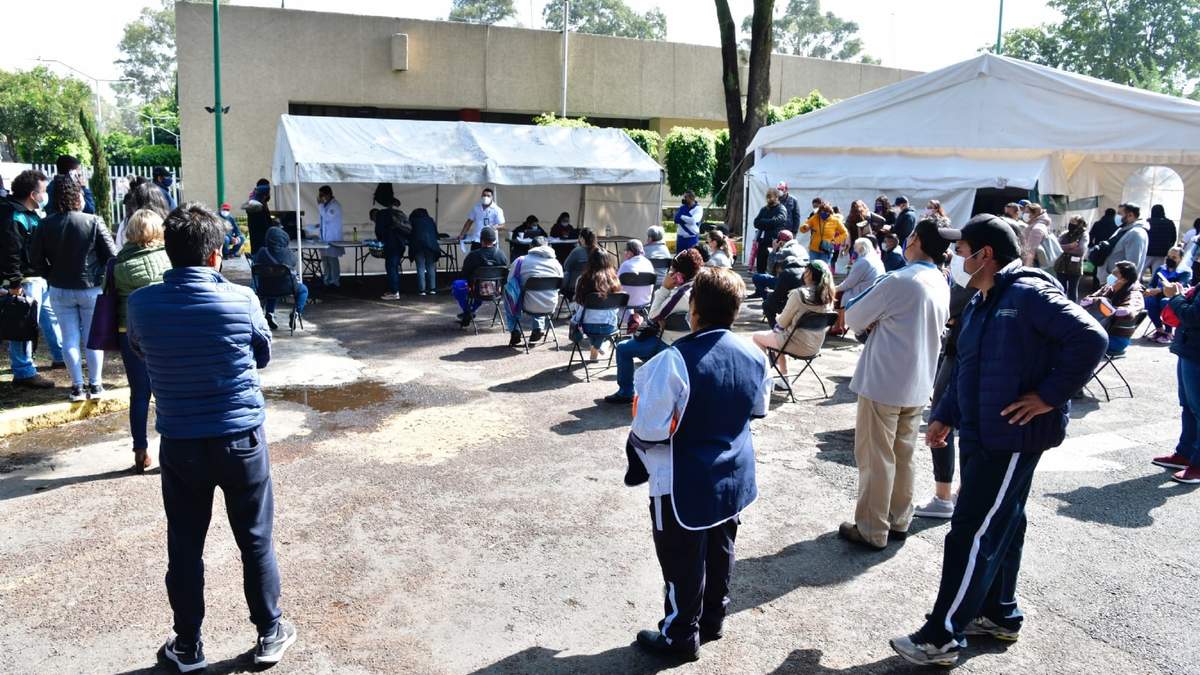 Un módulo para pruebas de covid en la CDMX