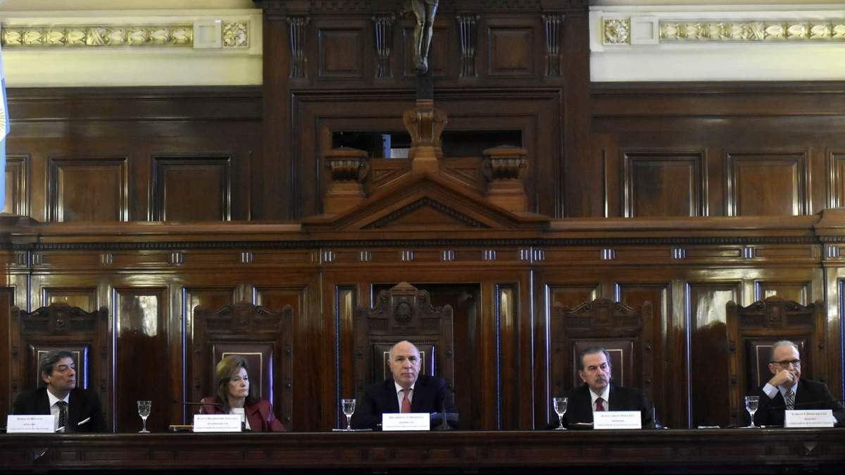 Los miembros de la Corte Suprema de Justicia. Fuente: (Twitter)