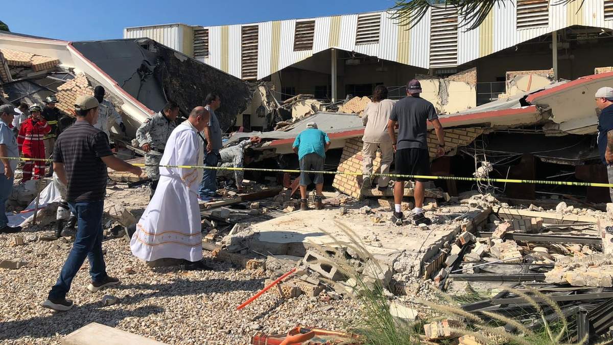 El accidente ocurrió en el interior de la Iglesia Santa Cruz
