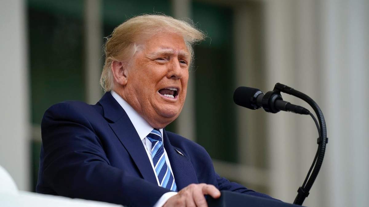 El aún presidente Donald Trump