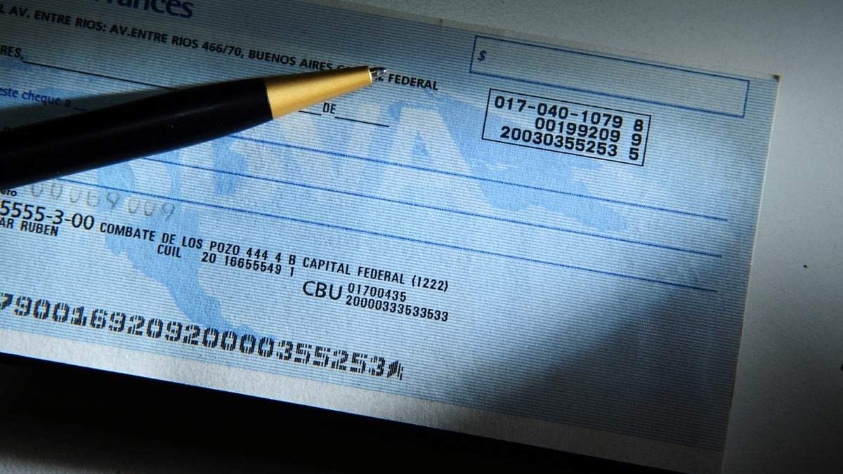 Cheques. Fuente: (Instagram)
