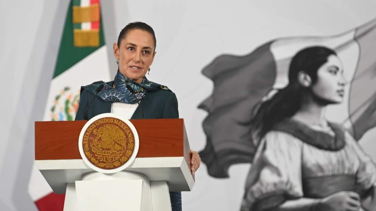 La presidenta mexicana, Claudia Sheinbaum, en la mñanera