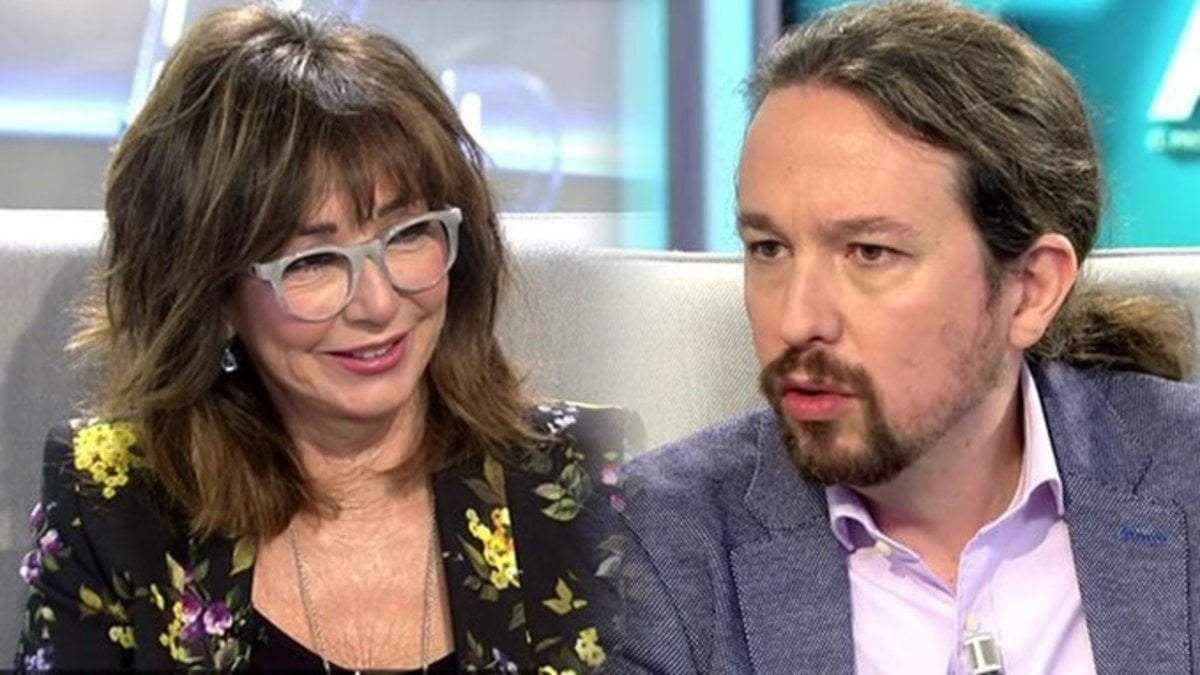 Ana Rosa Quintana y Pablo Iglesias. Fuente: (Instagram)