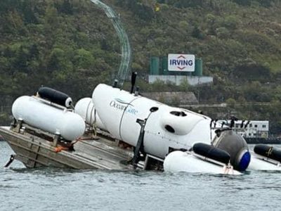 La maldición del Titanic: se pierde submarino con turistas que buscaban los restos de trasatlántico
