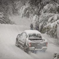 La NASA revela impactantes imágenes satelitales de las nevadas en Santa Cruz
