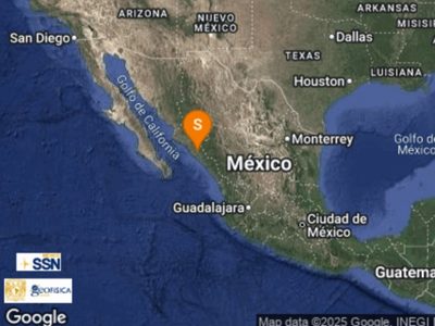 Sismo de magnitud 4.6 sorprende a los habitantes de Culiacán