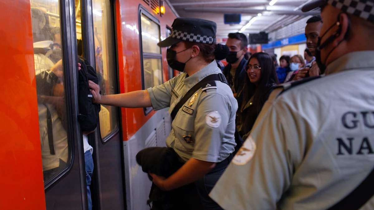 La Guardia Nacional en el Metro Hidalgo