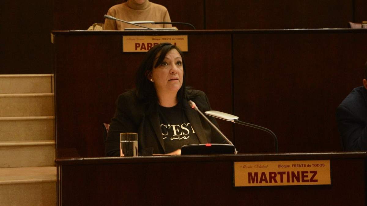 Soledad Martínez. Fuente: (Prensa Legislatura de Neuquén)