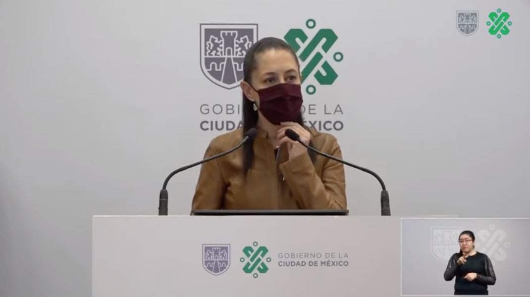 Conferencia sobre covid-19 en la CDMX