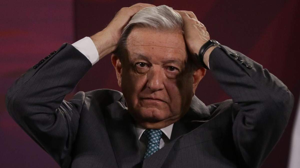 El presidente durante la conferencia matutina