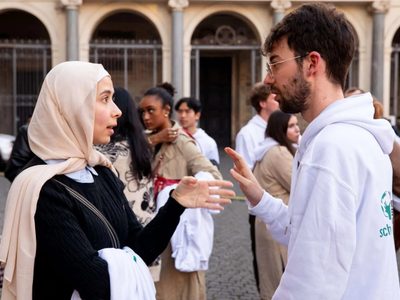 Estudiantes israelíes y palestinos estuvieron juntos en el Vaticano