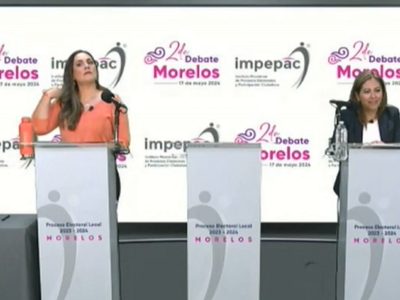 Candidata de Morena falta a debate por la gubernatura de Morelos