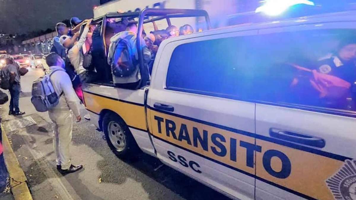 Patrullas ayudaron al traslado de usuarios