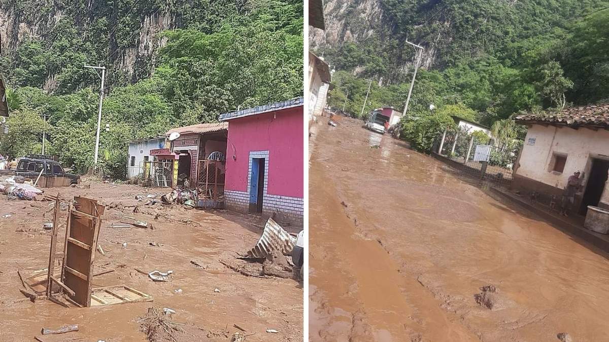 El material pétreo que se deslizó causó encharcamientos en 17 casas