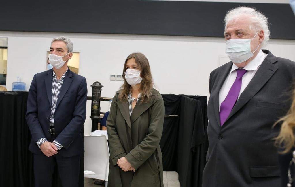Ginés González García, Sabina Fréderic y Mario Meoni. Foto: (Twitter)