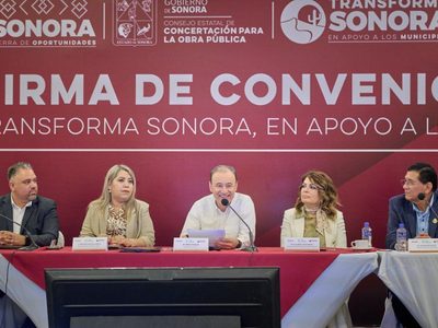 Gobernador Durazo impulsa 470 obras públicas para atender rezagos en municipios de Sonora
