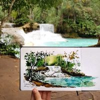 Viaja por el mundo y eterniza los paisajes con pinturas en acuarela
