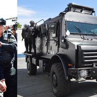 El aparatoso traslado de 'El Lunares”: Cóndor, Rino y más de 20 patrullas y motos
