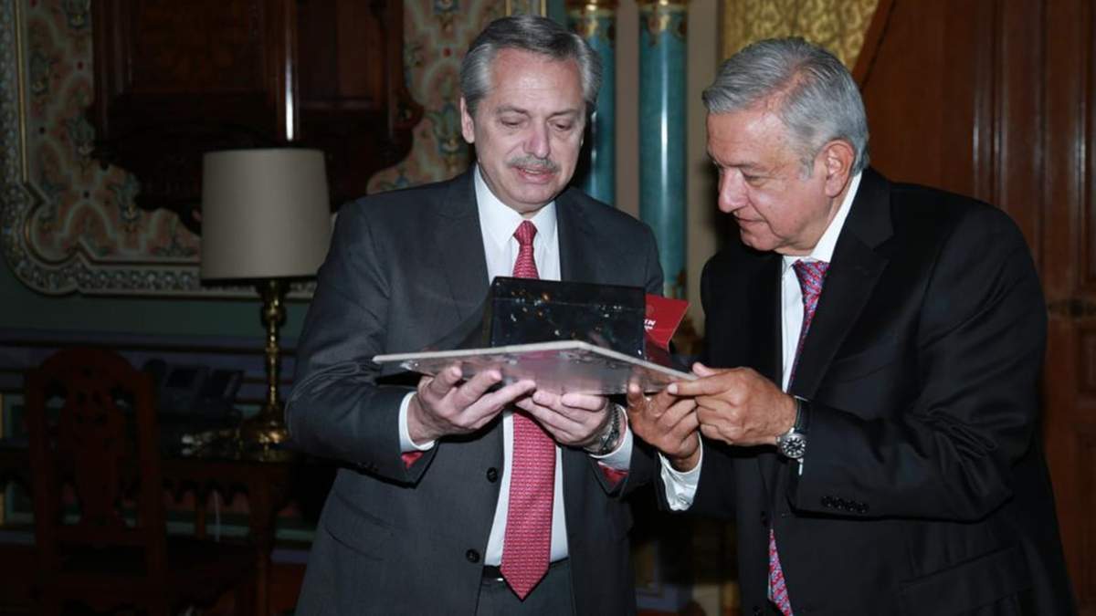 Alberto Fernández y Andrés Manuel López Obrador. Fuente: (Twitter)