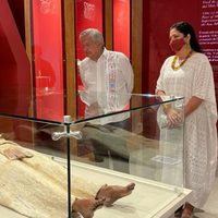 AMLO inaugura el Pabellón de la Reina Roja en el museo de Palenque