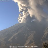 Semáforo de alerta volcánica del Popocatépetl se mantiene en fase dos