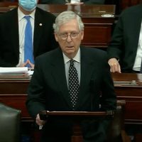 Líder republicano en el Senado reanuda sesión para ratificar a Biden como próximo presidente