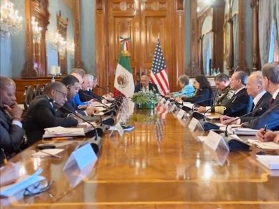 AMLO da la bienvenida a la delegación de EU previo al Diálogo de Alto Nivel sobre Seguridad