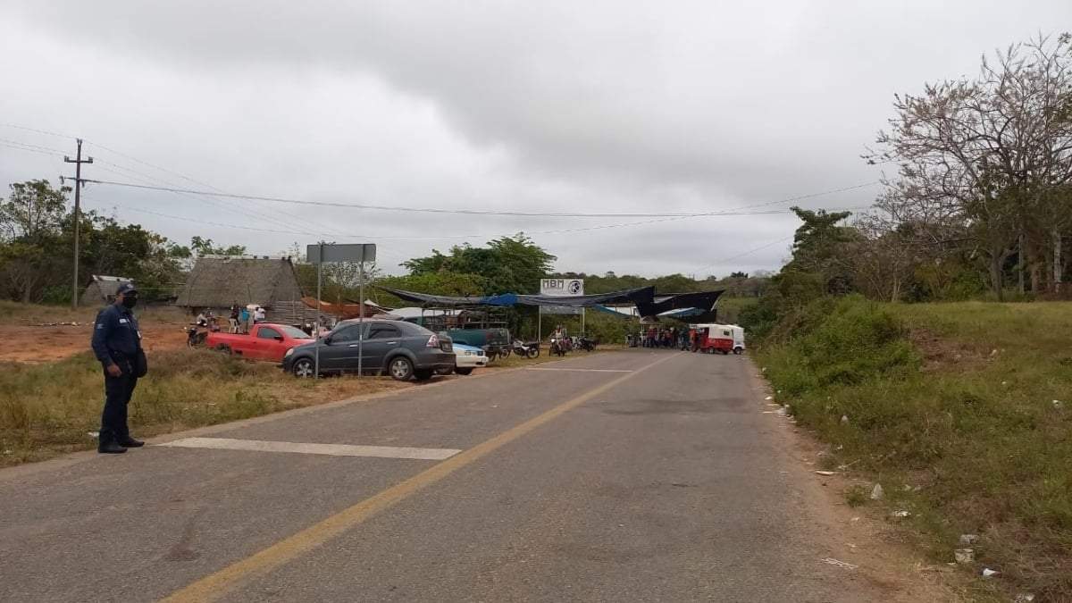El bloqueo de la carretera Tuxtepec-Palomares